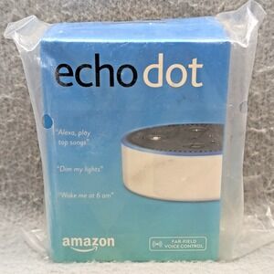Amazon Echo Dot (2nd Gen) Smart Speaker Alexa Bluetooth Wi-Fi White New Sealed